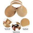 thumbnail image 3 of Dalrosia Sun Visors for Women Wide Brim Straw Hat Women Beach Visor Hats for Women UV Protection Foldable Sun Hat Women Beach Hat, 3 of 8