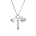 thumbnail image 2 of Delight Jewelry Silvertone Antiqued Sailboat Always My Mother Bar Zoe Necklace, 2 of 4