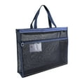 thumbnail image 6 of OIUR Mesh Zipper Pouch Large A3 Size File Bag with Handle Foldable Document Storage Tote for Art Supplies Documents Office Paperwork Classroom Files, 6 of 6