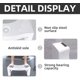 thumbnail image 4 of Taburete de baño para adultos, taburete de plástico resistente de 7 pulgadas para baño, taburete para pies en cuclillas con ambientador, taburete antideslizante para inodoro, regalos saludables para, 4 of 7