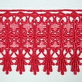 thumbnail image 3 of Altotux 4.75" Gold Coral Green Gray Eggplant Embroidered Venice Lace Trim By 15", 3 of 4