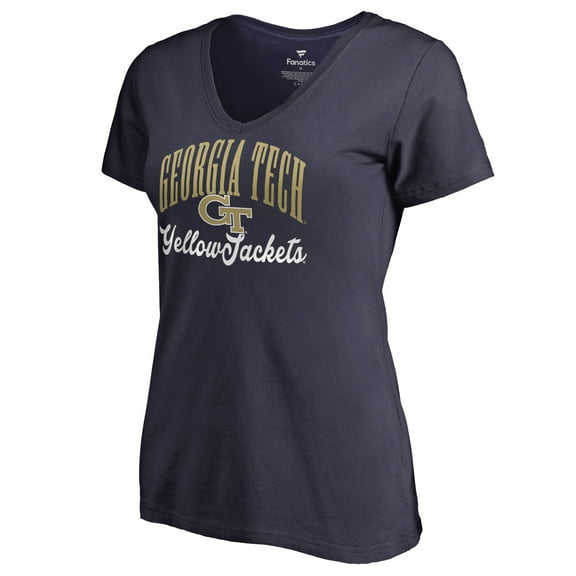 Women's Navy Georgia Tech Yellow Jackets Victory Script T-Shirt