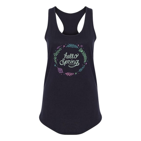 Hello Spring Doodle Tank Women -Image by Shutterstock, Female x-Large