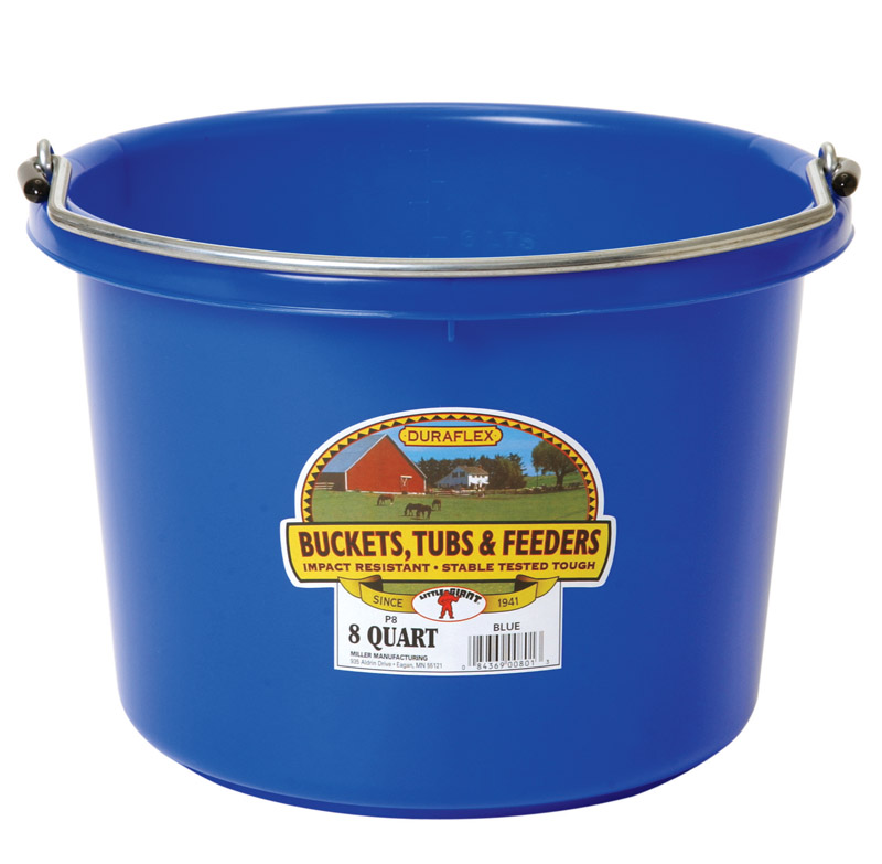Little Giant Farm & Ag P8blue 8 Quart Blue Plastic Buckets