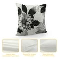 thumbnail image 4 of FUMJ  Throw Pillow Covers Modern Abstract Geometry Black White and Grey Words Sweet Floral Arrow Decorative Pillow Cases Home Decor Standard Square Pillowcases, 4 of 5