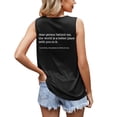 thumbnail image 2 of EKOUSN Womens Summer Crewneck Tank Top Casual Loose Sleeveless Tops Shirts, 2 of 5