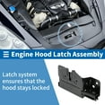 thumbnail image 2 of Hood Latch Assembly for Kia Sportage 2017-2022 Engine Hood Latch Lock Release No.81130D9000 1 Pc, 2 of 7