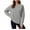Gray, variant on Lmnyox Women's Athletic Sweatshirts Casual Basic Long Sleeve Crew Neck Workout Pullover Solid Color Sport Shirts