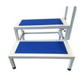 thumbnail image 3 of Double Step Stool with Handrail Heavy Duty Non Slip Bath 2 Step Bedroom Blue NEW, 3 of 8