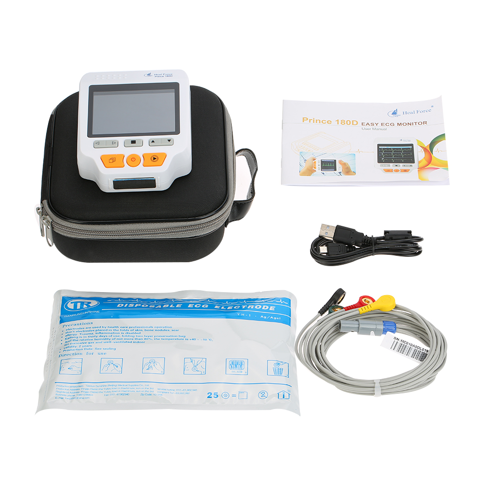 Force Prince 180D Easy ECG Monitor Professional ECG Monitoring Machine