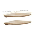 thumbnail image 2 of QUMIIRITY 2 Pcs Wood Corners Shelves Corner Shelves Unit Organizing Items Sector Shape Study, 2 of 6