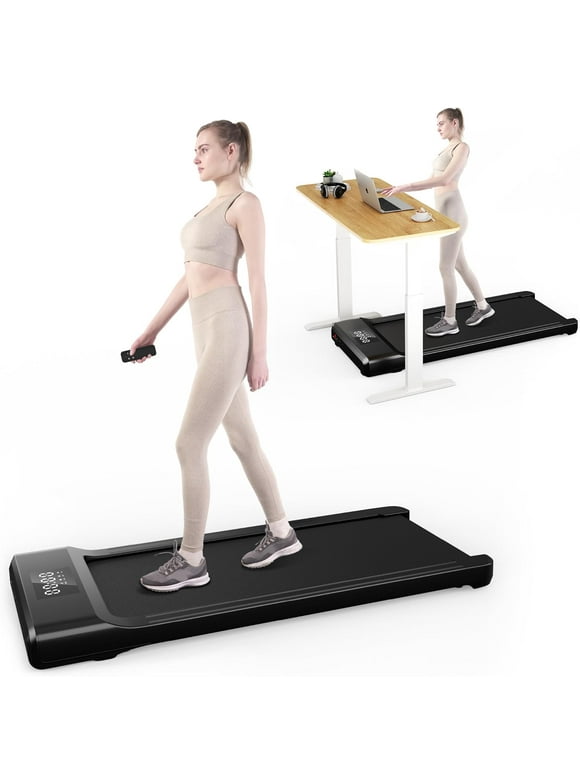 SSPHPPLIE Walking Pad 300lb, 40*16 Walking Area Under Desk Treadmillwith Remote Control 2 in 1 Portable Walking Pad Treadmill for Home/Office(Black)