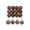 Brown#2, variant on Christmas Ornaments 12pcs 2.36in Assorted Christmas Tree Decorations with Hanging Balls in Multiple Styles Holiday Decor for Home,Office,Wedding,Party,and Other Celebrations