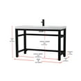 thumbnail image 4 of Elegant Kitchen and Bath 48 inch ADA compliant Single bathroom metal vanity in black, 4 of 7