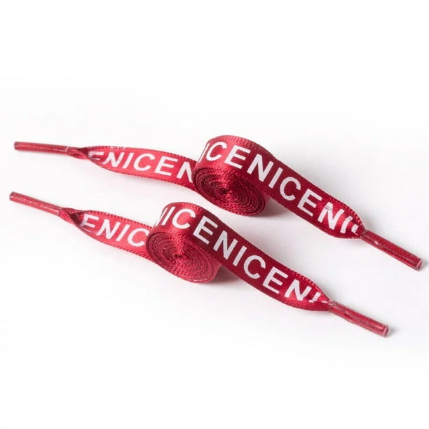 1 par de cordones con estampado de letras, 1CM de ancho, 80CM/100CM/120CM/140CM/160CM de largo, zapatos de lona, zapatillas con cordones, cordones de 160cm Gao Jinjia LED