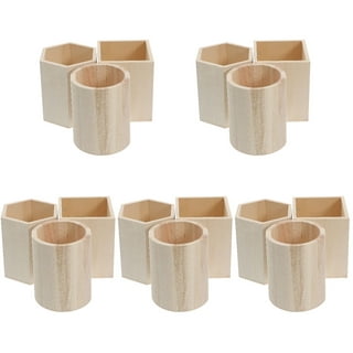 MyGift Set of 3 Multicolor (Grey, Brown, White) Clay Pencil Holder :  : Office Products