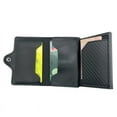 thumbnail image 4 of Thin Trifold Men Leather Wallet For Apple AirTags Cover RFID Card Holder Aluminum Cardholder Case with Zipper Coin Pocket, 4 of 6