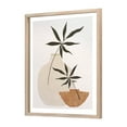 thumbnail image 2 of Crystal Art Gallery Mid-Century Modern Geometric Potted Plants, Neutrals, 2 of 6