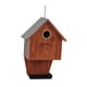 thumbnail image 2 of Casita para pájaros para exteriores, casita para pájaros con comedero, estable para colgar, resistente a la intemperie, para patio, cabañas, pinzones, 2 of 9