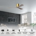 thumbnail image 2 of Matthews Fans - Irene-3H 3-Blade 42 Inch Flush Mount Ceiling Fan In Contemporary, 2 of 6