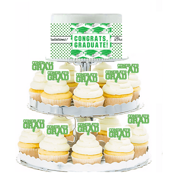 Edible Cupcake Toppers Graduation
