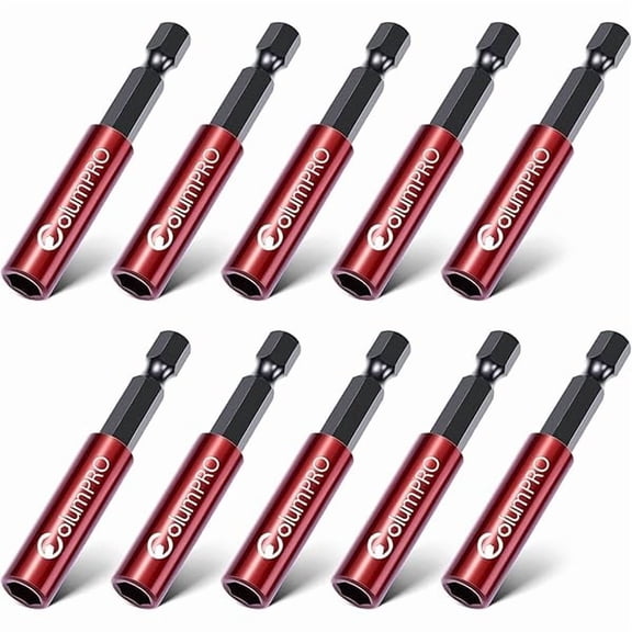 CJB10PCS 1/4" Strong Magnetic Extension Bit Holder,Hex Shank S2 Steel Magnetic,Screwdriver Extension,Quick-Change Hex Shank Set