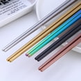 thumbnail image 4 of OAVQHLG3B Stainless Steel Chopsticks Reusable Multicolor Lightweight Metal Chopsticks Dishwasher Safe, 4 of 7