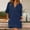 Dark Blue, variant on 2024 Denim Dress for Women,Blue Denim Dress Summer Deep V Half Sleeve Casual Loose Collared Shift Mini Jean Dress with Pockets