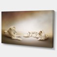 thumbnail image 2 of Design Art - White Lion Family, 2 of 3