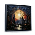thumbnail image 2 of Designart "Harlem at Night Vibrant Renaissance Vibes III" Harlem Renaissance Floater Framed Wall Decor, 2 of 7