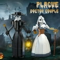 thumbnail image 2 of Plague Doctor Halloween Horror Building Block Set Compatible with Lego, Toys Sets Home Decor with Light, Creative Birthday Toy Ornaments Gift for Girls and Boys 6  Movie tv Fans (500pcs), 2 of 7