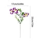 thumbnail image 3 of Flores colgantes artificiales de seda sintética con hojas en forma de corazón para decoración de interiores del hogar, 33x17 cm, rosa intenso, juego de 2, 3 of 8