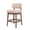 Beige, variant on Hawsaiy Counter Height Bar Stools Set of 2, Mid Century Modern Boucle Barstools with Solid Wood Frame, Upholstered Kitchen Island Stools with Backrest & Footrest, Green
