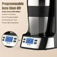 thumbnail image 2 of Single Serve Coffee Maker with Programmable Timer and Auto Start for Ground Coffee, 14oz Quick Brew , Black, 2 of 6
