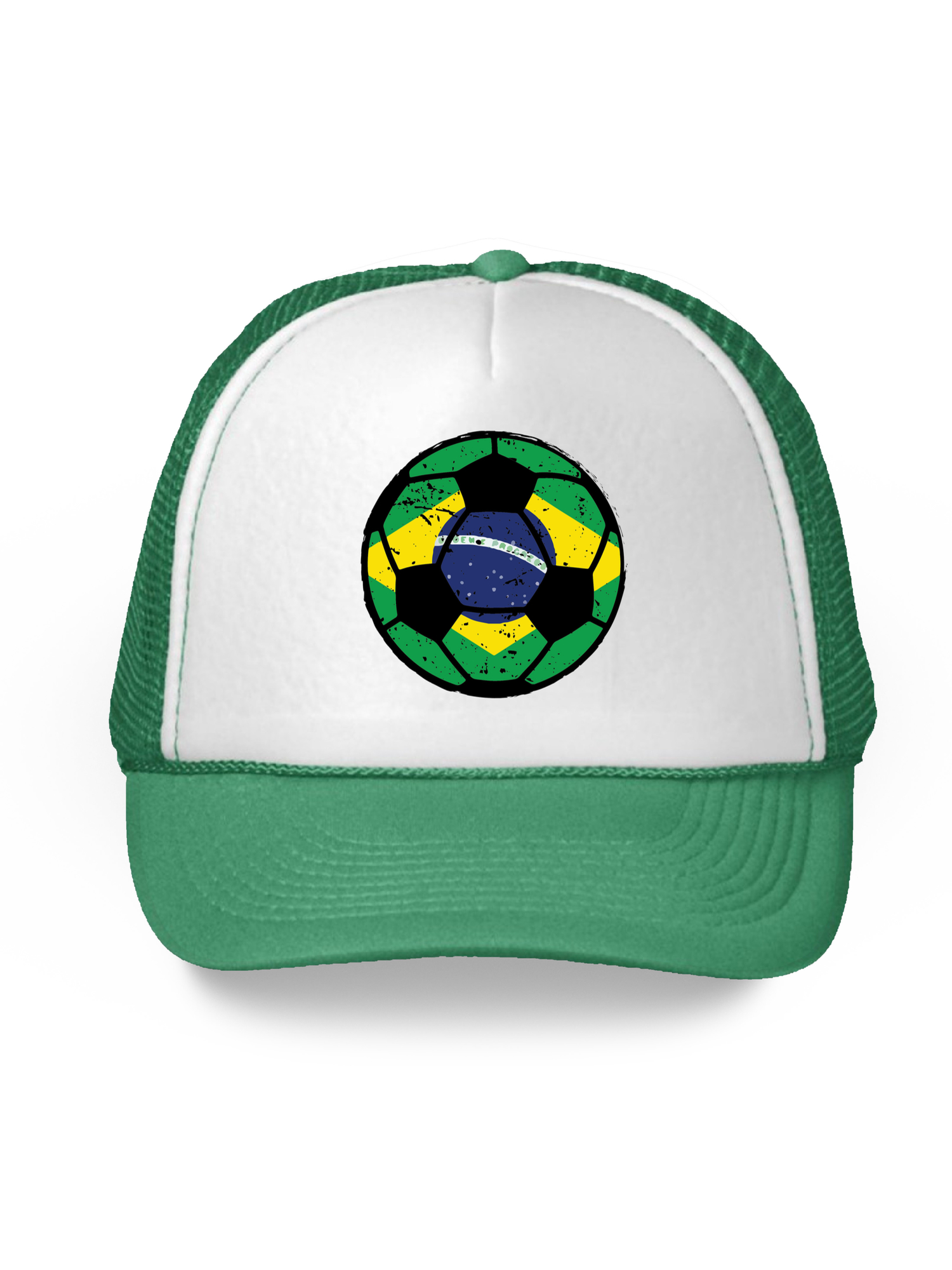 Awkward Styles Brazil Soccer Ball Hat Brazilian Soccer Trucker Hat Brazil 2018 Baseball Cap Brazil Trucker Hats for Men and Women Hat Gifts from Brazil Brazilian Baseball Hats Brazilian Flag Hat - image 1 of 6