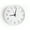 White - 10in, variant on Wall clock Plastic Silent Suitable for decoration 12in White