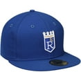 thumbnail image 2 of Men's New Era Royal Kansas City Royals Cooperstown Collection Wool 59FIFTY Fitted Hat, 2 of 4