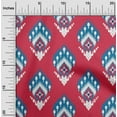 thumbnail image 2 of oneOone Cotton Jersey Magenta Fabric Asian Ikat Sewing Craft Projects Fabric Prints By Yard 58 Inch Wide, 2 of 4
