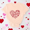 thumbnail image 1 of Cadeau de Saint-Valentin pour Femmes, T-shirt Décontracté à Manches Courtes et Col Rond avec Imprimé Arbre de Noël, 1 of 6