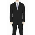 thumbnail image 2 of Mens Modern Fit Linen Suit Two Button 2 Piece Suit Set | Skyblue Yellow Black, 2 of 2