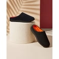 thumbnail image 4 of HomeTop Men's Two-Tone Memory Foam House Slippers, 4 of 9