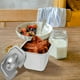 thumbnail image 3 of Contenedor de acero inoxidable para helado, congelador, almacenamiento de alimentos, contenedor para helado casero con tapa, 3 of 7