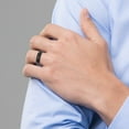 thumbnail image 7 of Chisel Black Ceramic Beveled Edge 6mm Brushed and Polished Band, 7 of 7
