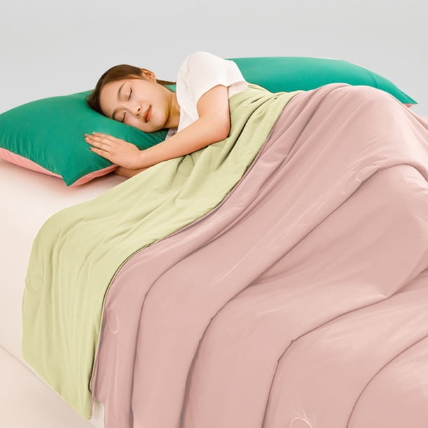 Edredón de Verano con Diseño de Helado, Edredón Acondicionador de Seda Helada con Sensación Fresca, Edredón de Verano para Dormitorios de Estudiantes, Funda Fina de Verano.