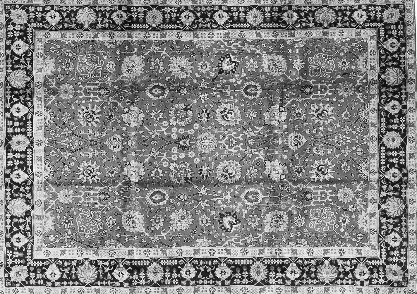 Ahgly Company Indoor Rectangle Persian Gray Traditional Area Rugs, 3' x