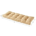 thumbnail image 6 of Sunbrella Canva Wheat 51 x 18 in. Outdoor Bench Cushion by Greendale Home Fashions, 6 of 7