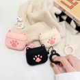 thumbnail image 5 of Funda Airpods Pro, Súper Linda Diversión Creativa Pata De Gato Pies De Gatito Patrón De Palma Funda De Silicona TPU Piel Protectora para Apple Airpods Pro/3 + Cordón De Anillo -pi, 5 of 5