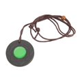 thumbnail image 3 of Colgante de piedra de energía de Lava volcánica, núcleo verde que promueve la circulación, collar de iones negativos de forma redonda ajustable, 3 of 14