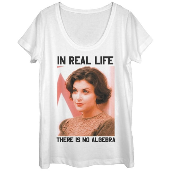 Women's Twin Peaks No Algebra  Scoop Neck White X Large