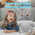 thumbnail image 3 of Peluche Gato Forma Cuadrada Almohada de Gato gris Mediano, 3 of 8